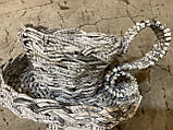 Кухоль плетений на подарунок з паперової лози -ручна робота, фото 5
