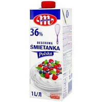 Сливки Smietanka Mlekovita Polska 36%, 1 л