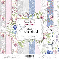 НАБОР СКРАП БУМАГИ TENDER ORCHID, 30Х30 СМ, 10 ЛИСТОВ