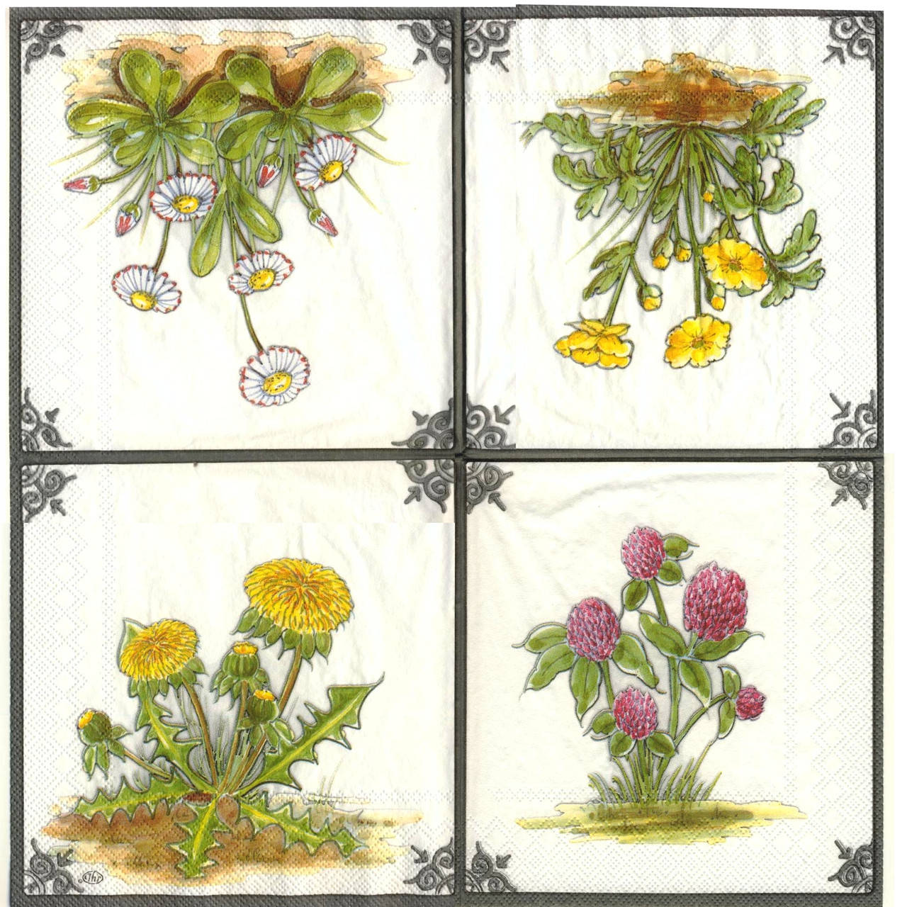 

Салфетка для декупажа Букетики 2301