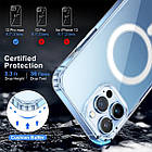 Чохол з MagSafe для iPhone 13 з полікарбонату прозорий, фото 4