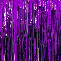 Шторка занавес из фольги фиолетовая для фотозоны 1х2 м