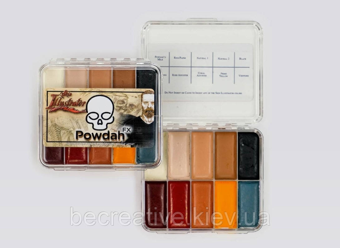 Спиртова палітра гриму Skin Illustrator On Set Powdah Palette