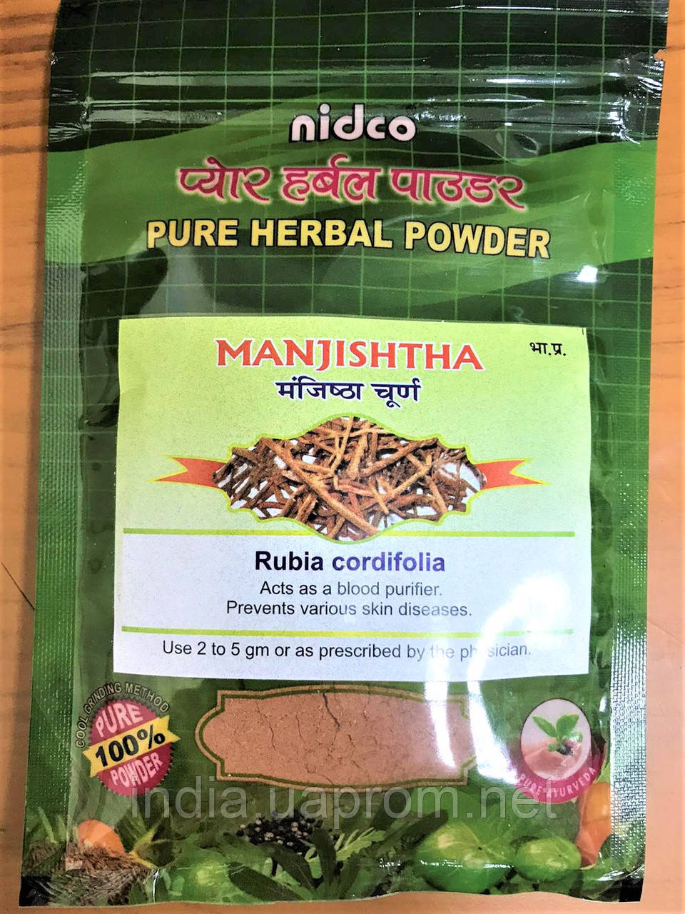 Манжишта 50г Нідко, Манжишта чурна, Манджишта Нидко, Rubia Cordifolia ...