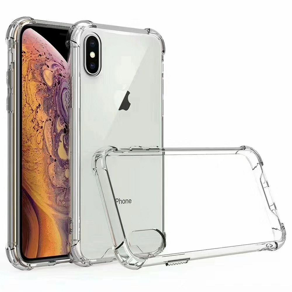 Протиударний чохол із посиленими кутами для iPhone XS прозорий силіконовий