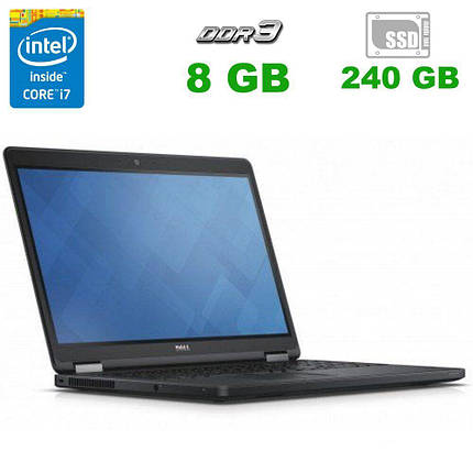 Dell Latitude E5550 / 15.6" (1366x768) TN / Intel Core i7-5600U (2 (4) ядра по 2.6 - 3.2 GHz) / 8 GB DDR3L /, фото 2