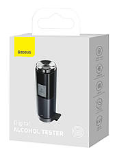 Цифровий алкотестер Baseus Digital Alcohol Tester Безконтактний Чорний (CRCX-01), фото 6