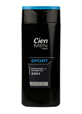 Мужской гель для душа 2в1 Спорт  Cien 2in1 Sport gel & shampoo 300 мл