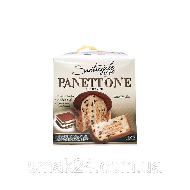 Панеттоне Santagelo PANETTONE alla creme Tiramisu 908г Италия - фото 4 - id-p1148629852
