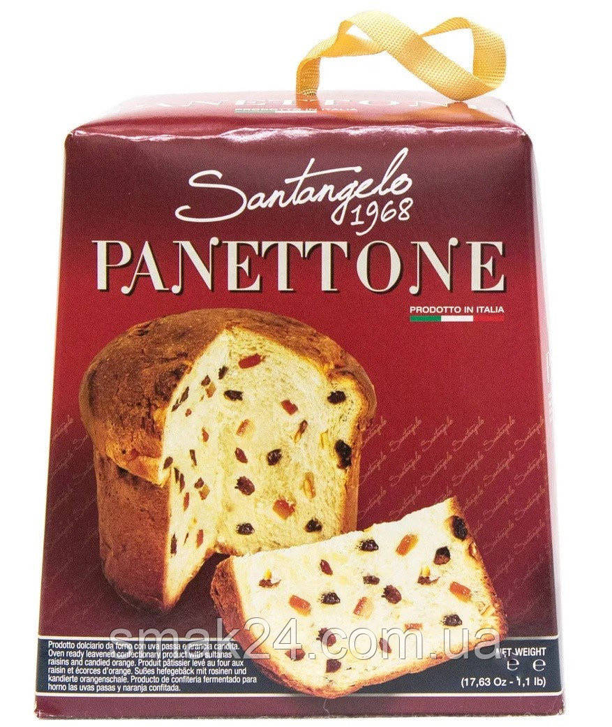 Панеттоне изюм и цукаты Santagelo PANETTONE tradizionale 908г Италия - фото 4 - id-p1335231907