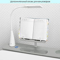 Шкільна парта M 4428-11 підставка для книг і світильник, фото 6
