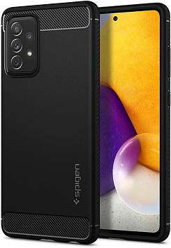 Чохол Spigen для Samsung Galaxy A72 — Rugged Armor, Matte Black (ACS02324)