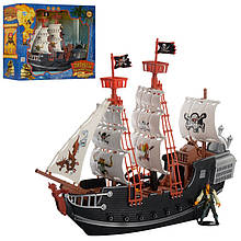 Піратський корабель іграшка M 0516, 38см, фігурки