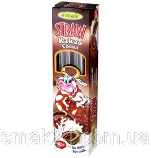 Трубочки для молока Шоколад Woogie Straws with Cocoa flavour (8 шт.x4г) 32 г Австрія