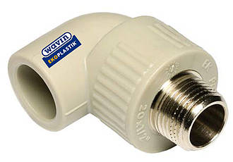 Кут зовнішня різьба Wavin 20*1/2 ппр