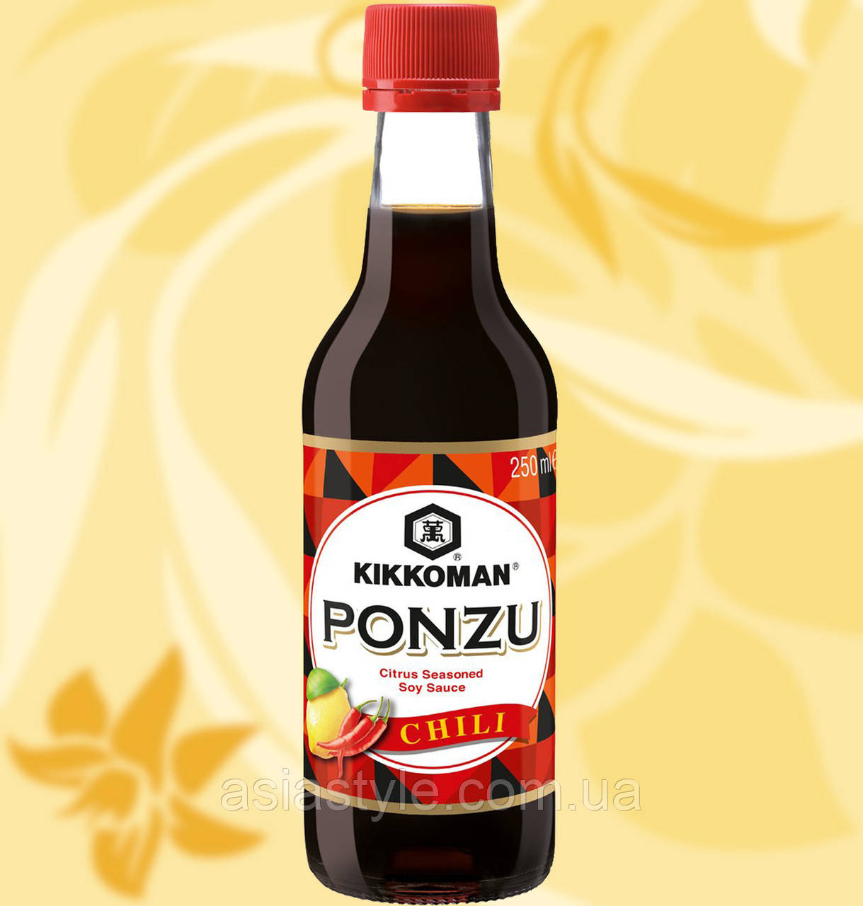 Цитрусовий соєвий соус, ПОНЗІ, Кіккоман, Ponzu Lemon, Kikkoman, 250 мл, Ст