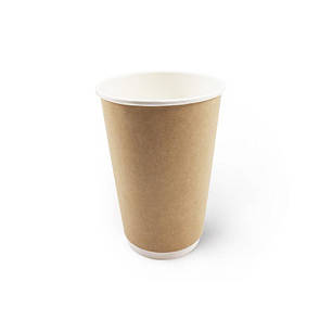 Стакан паперовий двошаровий Крафт 340 мл