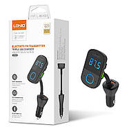 FM модулятор LDNIO C705Q Bluetooth 5.0 / Type C PD / Qualcomm 4.0 / Auto ID + кабель Micro USB Черный