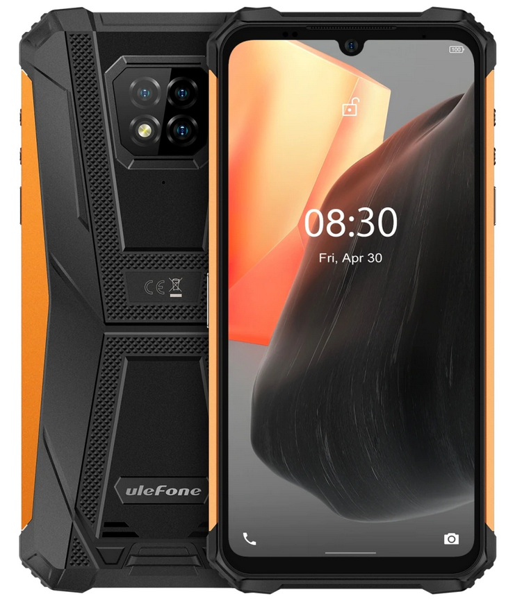 Ulefone Armor 8 6.1" 4GB RAM 64GB ROM 5580мАч 16MP NFC IP68 IP69K Android10 Orange