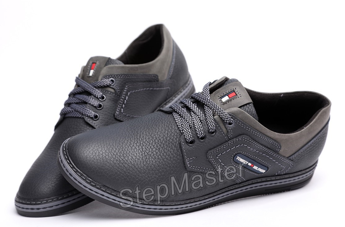 Спортивні шкіряні туфлі Tommy Hilfiger Sheriff Black-Grey