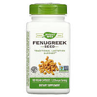 Nature's Way, Семена пажитника, 610 мг, Fenugreek Seed, 180 веганских капсул