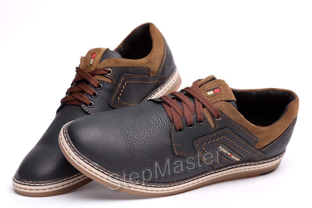 Спортивні шкіряні туфлі Tommy Hilfiger Sheriff Black-Brown