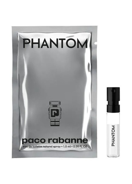 Пробник парфумів для чоловіків Paco Rabanne Phantom edt 1,5 ml оригінал, цитрусовий деревний фужерний аромат, фото 1