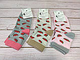 Шкарпетки жіночі демісезонні легкі середньої довжини бавовняні в кавунах 36-39 розмір мікс кольорів 12 штук уп, фото 4