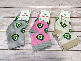 Шкарпетки жіночі легкі середньої довжини бавовняні демісезонні з принтом Авокадо 36-39 розмір 12 штук паковання