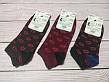 Шкарпетки жіночі короткі демісезонні бавовняні з принтом "Губки" легкі 36-39 розмір 12 штук паковання, фото 4