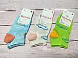 Шкарпетки жіночі короткі демісезонні бавовняні кольорові 36-39 розмір 12 штук паковання, фото 4