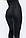 Легінси лосини матові на флісі L чорний, фото 3