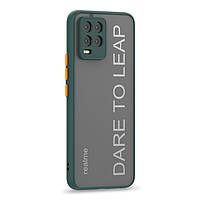 Матовий чохол бампер для Realme 8 Pro зелений протиударний