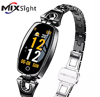 Женские умные смарт часы Smart Watch Sight-2W Черные с тонометром пульсометром
