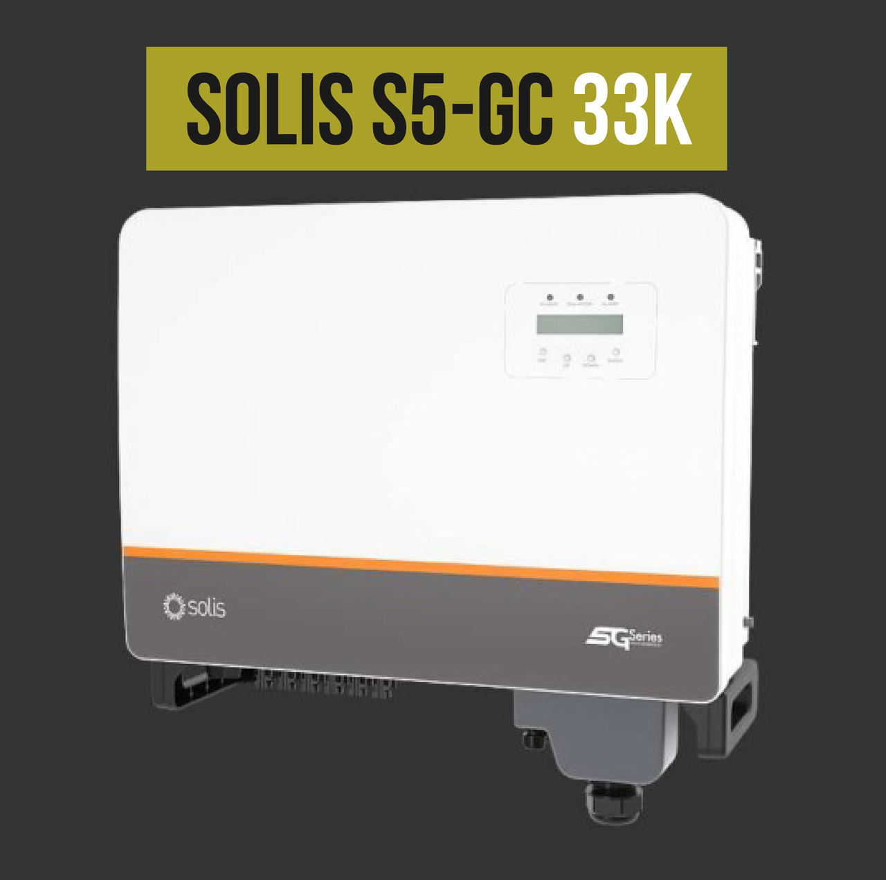SOLIS 33 кВт Трифазний мережевий інвертор для сонячної електростанції S5-GC33K під зелений тариф
