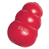 Резиновая KONG Classic надежная игрушка для жевания с тайником для лакомств для маленьких пород собак S