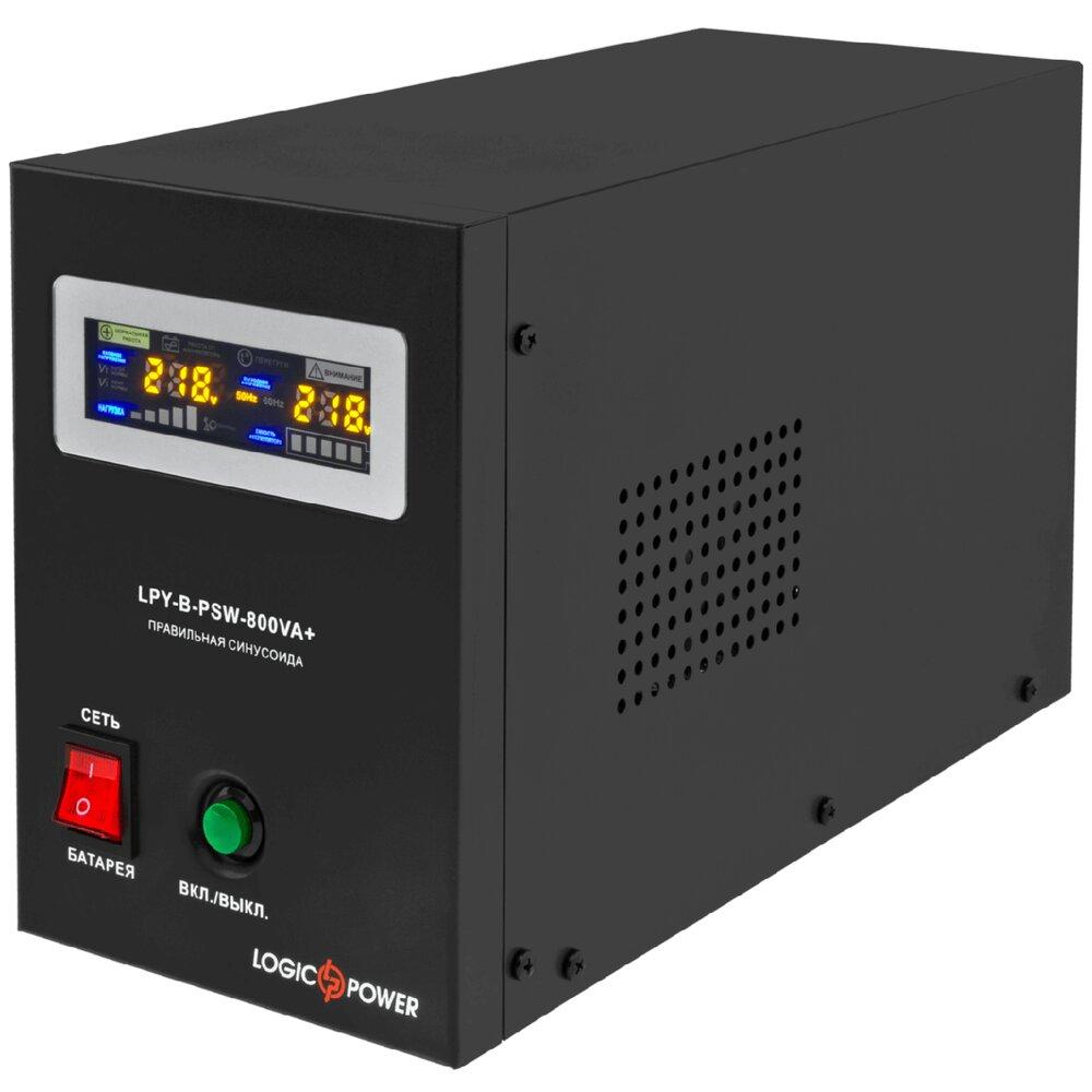 ДБЖ LogicPower LPY-B-PSW-800VA+ (560Вт) 5A/15Ас правильної синусоїдою 12В