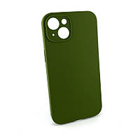 Чехол на iPhone 13 накладка бампер Silicone Case Full силиконовый original оливковый
