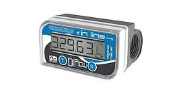 IN-LINE 10-150 л/хв, +/-1% Електронний лічильник для дизельного палива, масла/