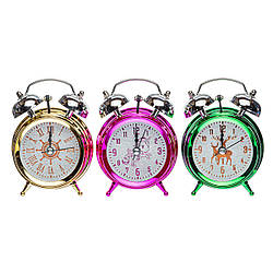 Годинник — Будильник дзвіночок 1805 "5 кольорів" 10*7*5