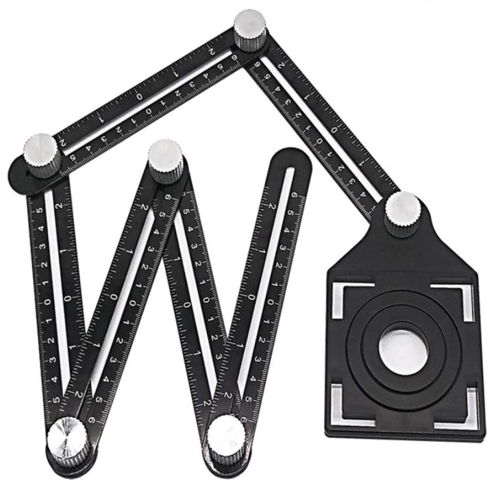 Шаблон-лінійка BIHUI (Алюміній) (DBG6), фото 1