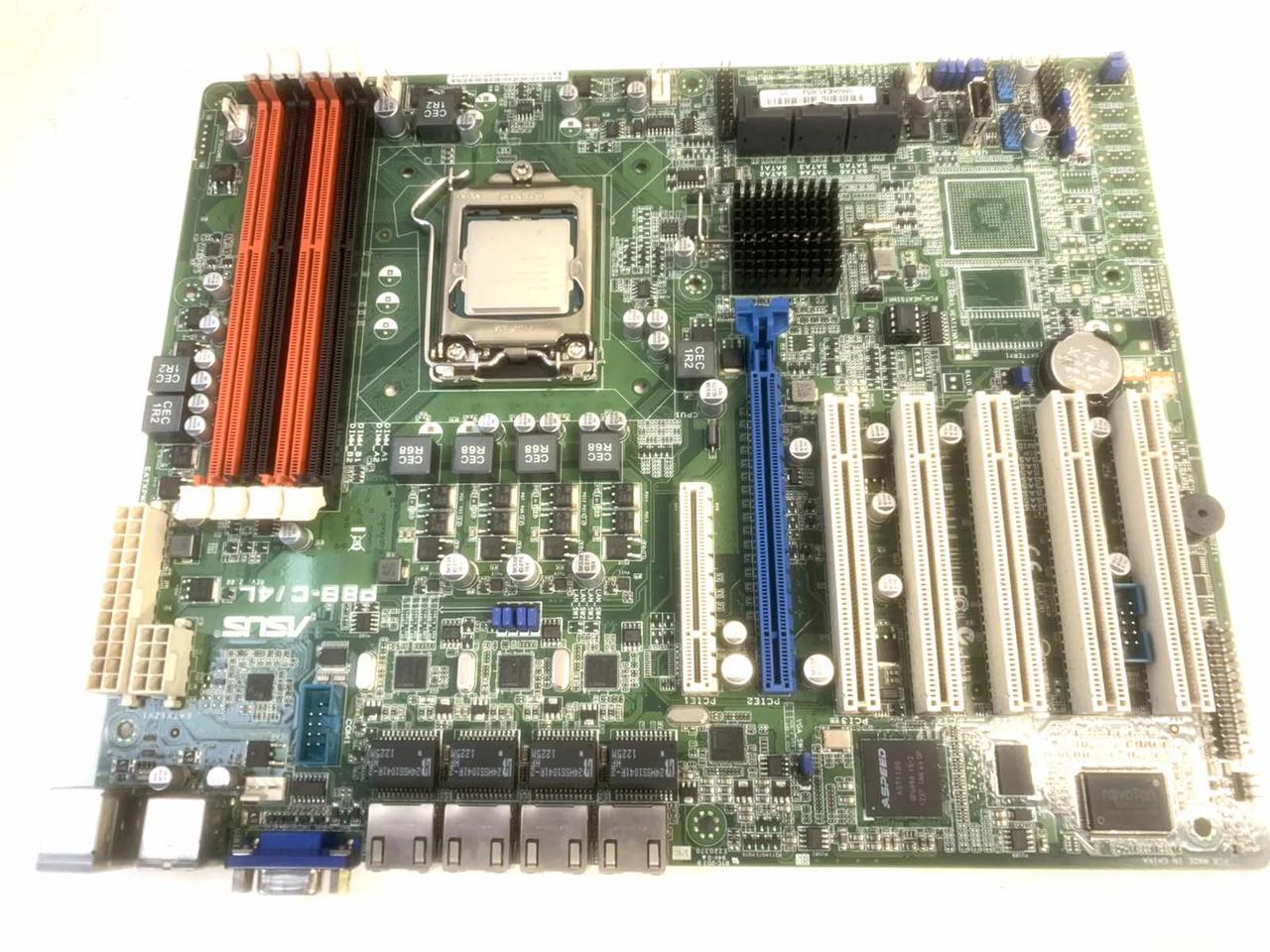 Материнская плата ASUS P8B-C/4L (s1155, 4xDDR3 (32Gb max), 6xSATAII, 4 lan, VGA, ATX) - фото 2 - id-p1540682074