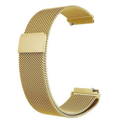 Міланська петля ремінець для Samsung galaxy watch 46mm / Watch 3 45mm / Samsung Gear S3 золотий