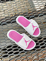 Женские шлепанцы Jordan Hydro 6 Slides White Pink 555501-002