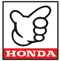 Honda Civic Kanjo sticker №3 Влагостойкая плёнка на авто 39*37см