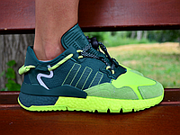 Женские кроссовки Adidas Nite Jogger Beyonce Ivy Park Dark Green Frozen Yellow S29041 37