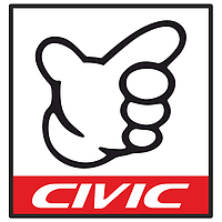 Honda Civic Kanjo sticker №4 Вологостійка плівка на авто