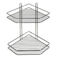 Полка в ванную 2яр угловая 20.5*20.5*33.5см MH-1981
