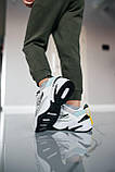 Дитячі кросівки Nike M2K Tekno White Black Blue K0001, фото 4