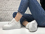 Жіночі кросівки Nike Air Force 1 Low White 07 (с мехом) CW2288-111, фото 5